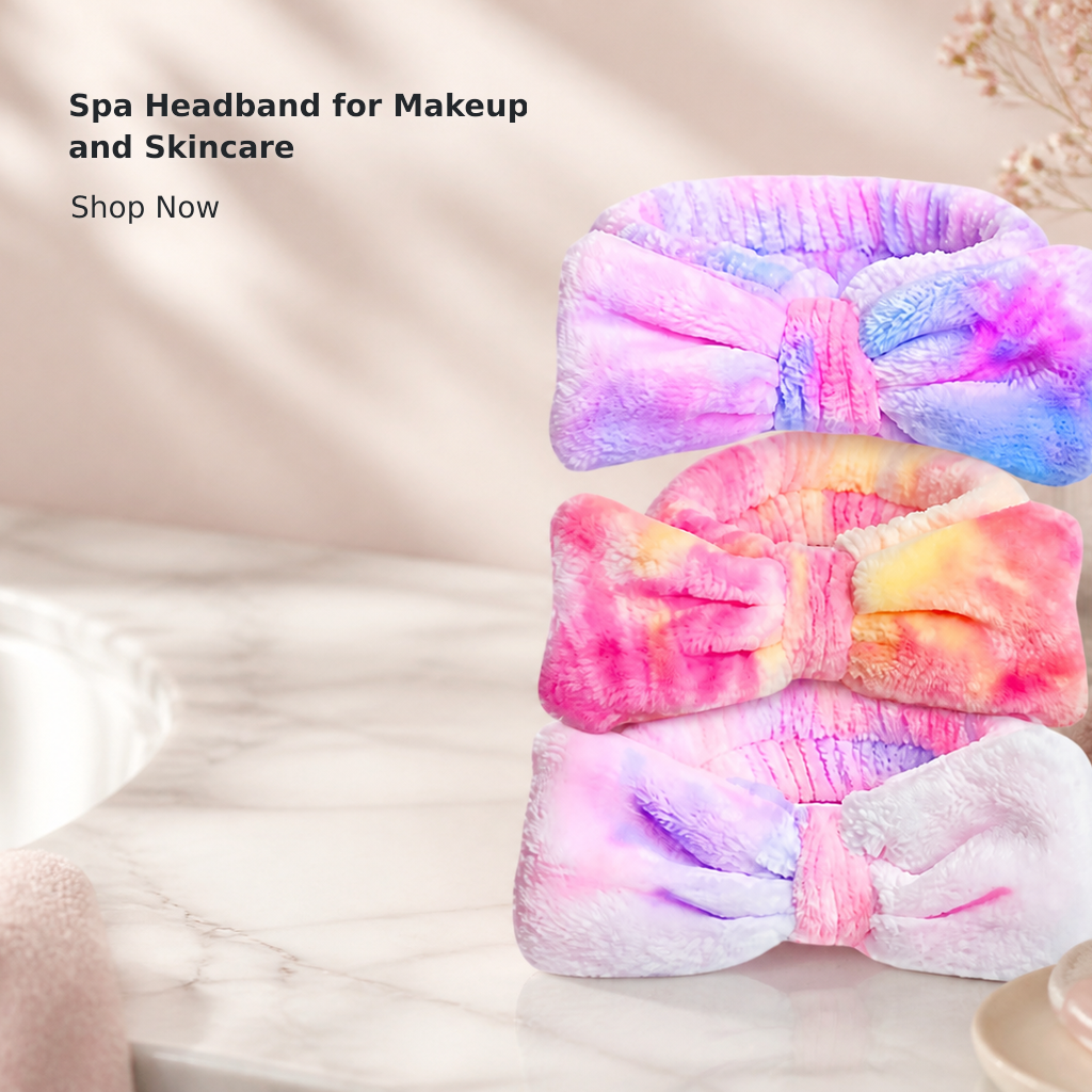 Soft Spa Headband for Skincare and Makeup