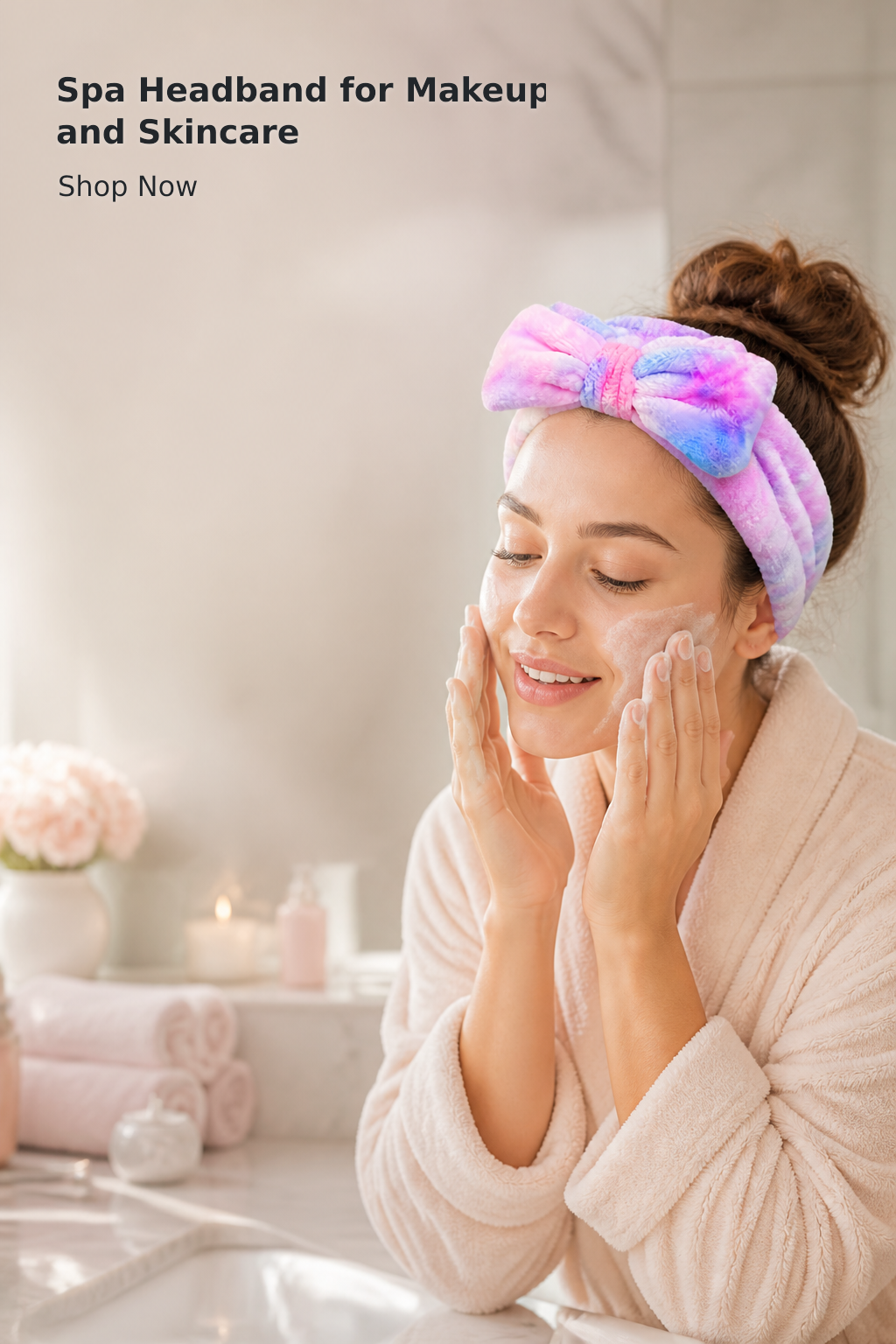 Soft Spa Headband for Skincare and Makeup